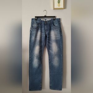 Royal Spirit Jeans Men Color Blue Size  34 New With Out Tag Blue Zipper